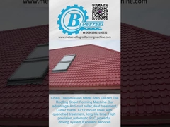 Metcoppo Steel Tile Forming Machine dengan Cr12 Cutting Blade 15-20m/min Kecepatan