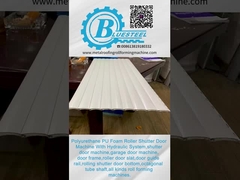 Mesin pembentuk gulung untuk pintu pelat gulung kulit ganda dengan busa PU terisolasi