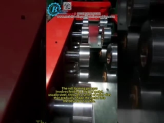 Tekanan hidraulik logam dingin C Z Purlin Roll Forming Machine Dengan Kontrol PLC Otomatis