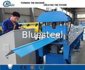 70mm Shaft Chain Drive Ridge Cap Roll Forming Machine