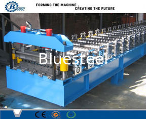3kw Hidrolik motor Logam Corrugated Roofing Roll Forming Machine Dengan Sistem Kontrol Otomatis