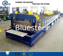 1000mm/1250mm Lebar Steel Roll Forming Machine Dikendalikan oleh Sistem PLC