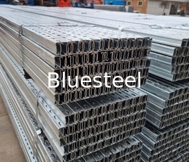 Pv Steel Purlin Hat Channel Roll Forming Machine Untuk Solar Mounting Brackets