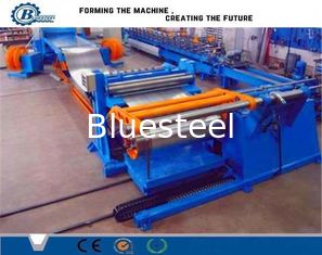 Precision 380V Power Slitting Line Shearing Line Dengan Berat Recoiler 25T Dan ID Recoiler 610mm