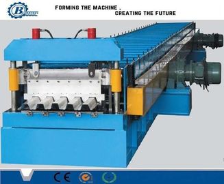 15-20m/min Speed Deck Floor Roll Forming Machine 4kw Tenaga hidrolik Pemotongan hidrolik