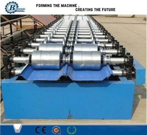 High Speed 8T Standing Seam Roll Forming Machine 45# Bahan Roller Baja
