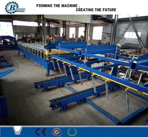 20-25m/min Roof Panel Roll Forming Machine dengan Cr12Mov Cutter dan 45 Steel Roller