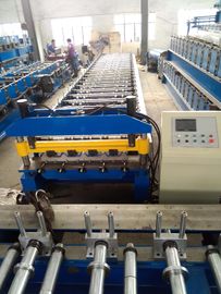 1000mm Roof Panel Roll Forming Machine dengan 45 Steel Roller dan Shaft Manufacturing
