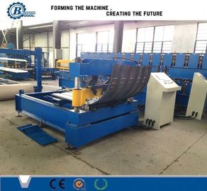 Baja Warna Mesin Crimping Hidrolik Sepenuhnya Otomatis / Melengkung Lembaran Atap Bergelombang