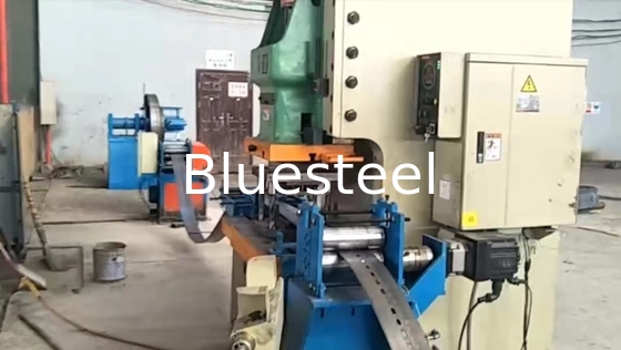 Pv Steel Purlin Hat Channel Roll Forming Machine Untuk Solar Mounting Brackets
