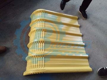 0.3-0.8mm Ketebalan Metal Roofing Roll Forming Machine 8-15m/min Kecepatan Forming ± 2mm Toleransi Pemotongan