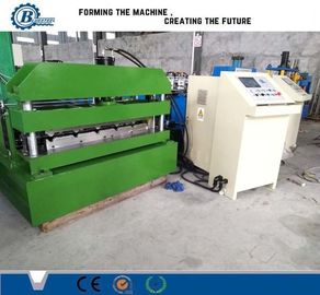 0.3-0.8mm Ketebalan Metal Roofing Roll Forming Machine 8-15m/min Kecepatan Forming ± 2mm Toleransi Pemotongan
