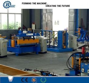 0.3-0.8mm Ketebalan Metal Roofing Roll Forming Machine 8-15m/min Kecepatan Forming ± 2mm Toleransi Pemotongan