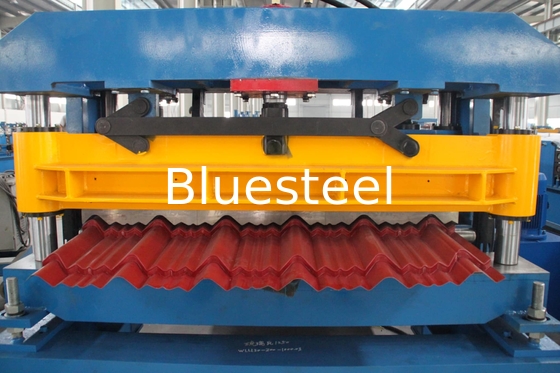 Mesin Membentuk Genteng Baja Disesuaikan 220V/380V dengan Diameter Roller 75mm