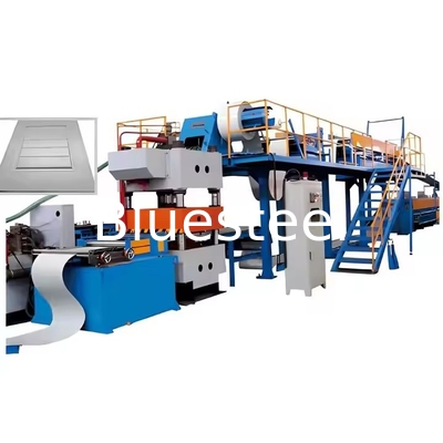 Mesin Pintu Roller Shutter Baja Biru Kuning Listrik Dengan Omron Encoder