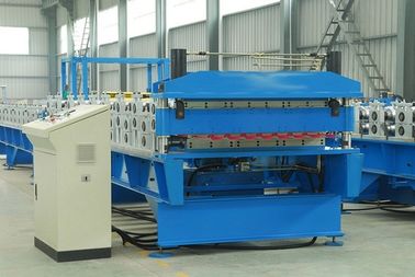 Mesin Pembentuk Baja Lapisan Ganda Hidrolik 3KW Dengan Rol Baja 45 #