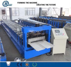 High Speed 8T Standing Seam Roll Forming Machine 45# Bahan Roller Baja